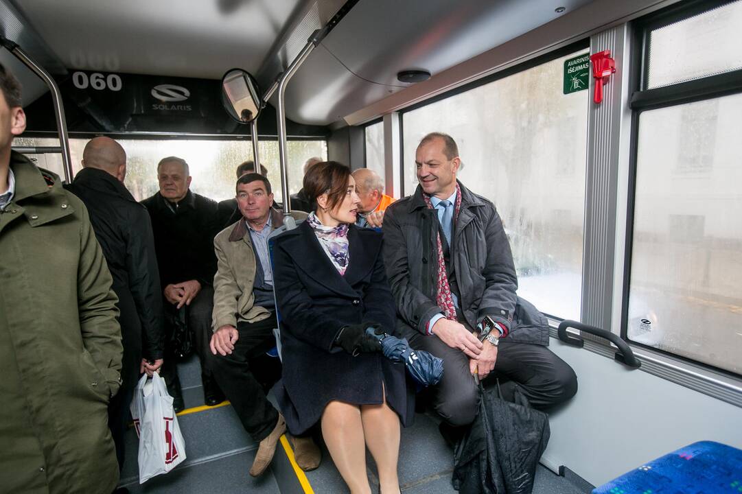 Kaune pristatyti naujieji troleibusai