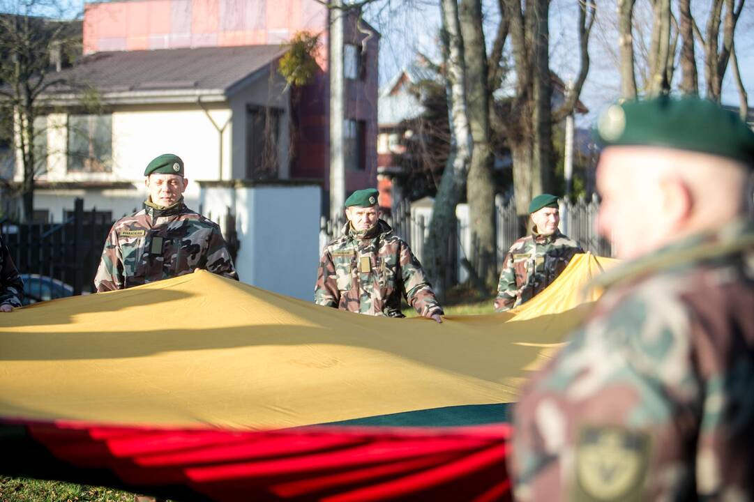 Rekordinė vėliava Pelėdų kalne