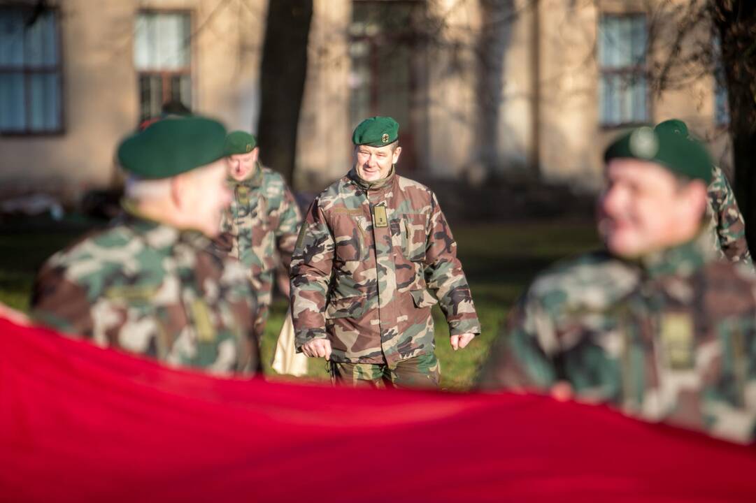 Rekordinė vėliava Pelėdų kalne