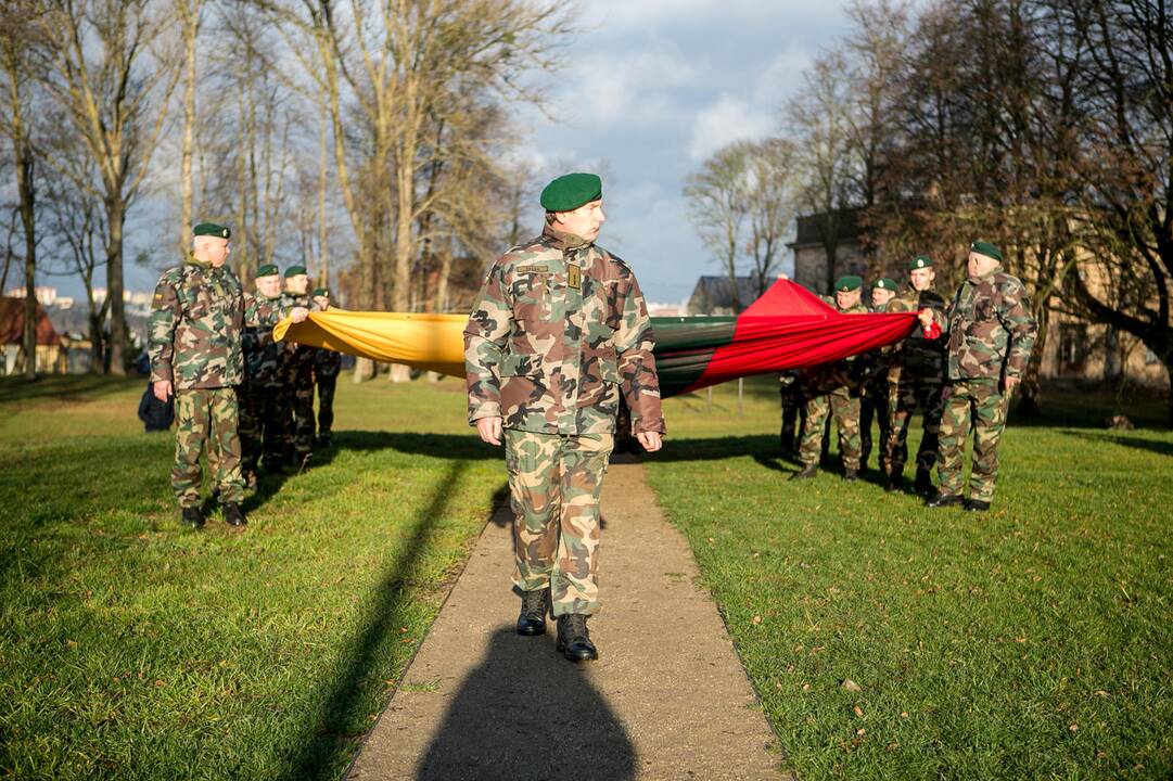 Rekordinė vėliava Pelėdų kalne