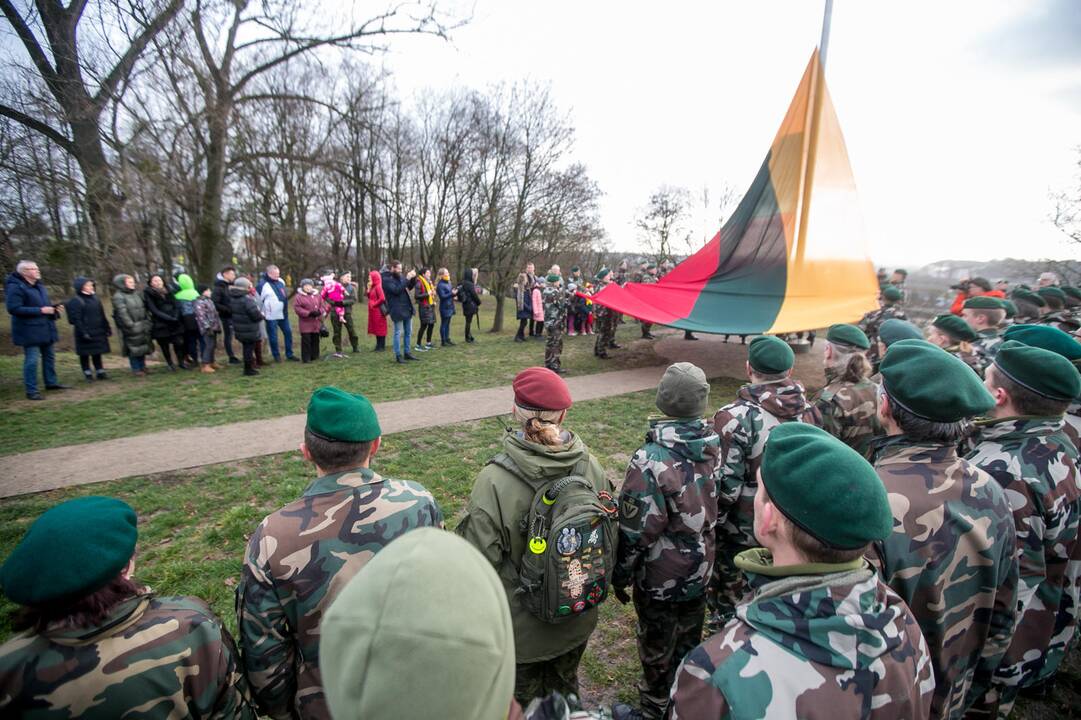 Rekordinė vėliava Pelėdų kalne