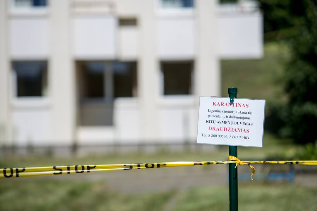 Ligoninė Abromiškėse, kurioje izoliuoti uzbekai