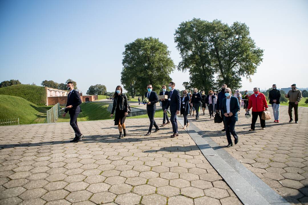 Lietuvos žydų genocido aukų dienos minėjimas IX forte