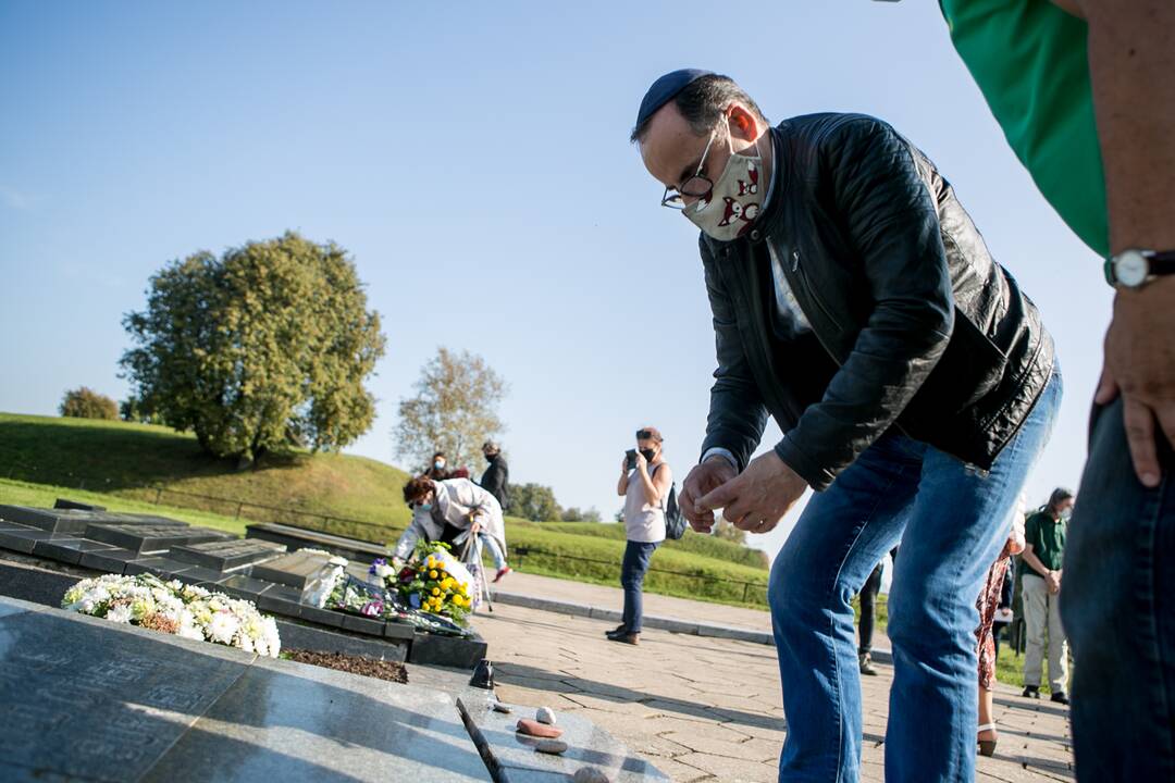 Lietuvos žydų genocido aukų dienos minėjimas IX forte