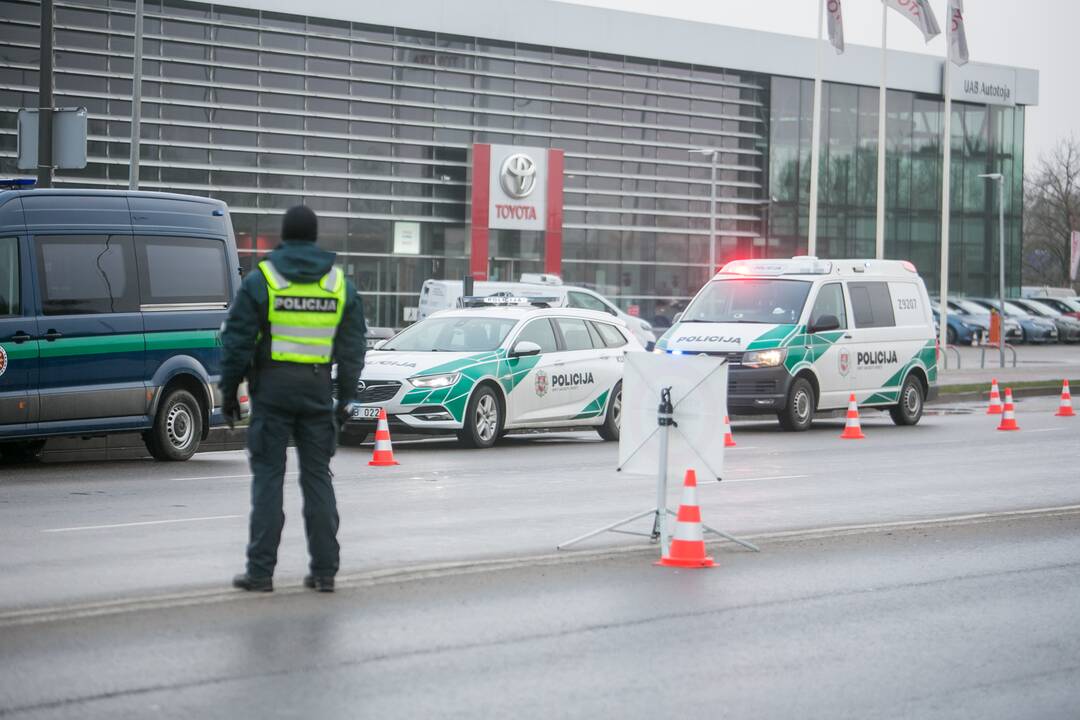 Ramus šeštadienis Kauno blokpostuose