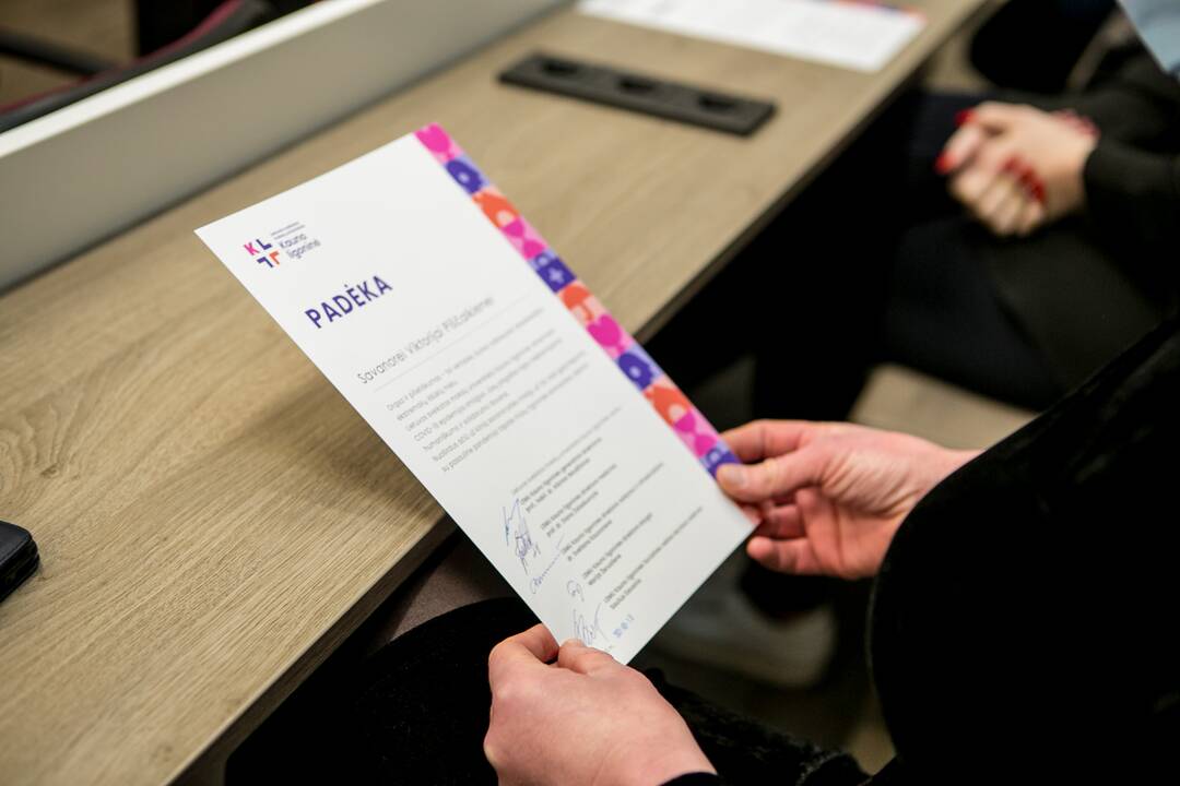 LSMU Kauno ligoninė pagerbė savanorius