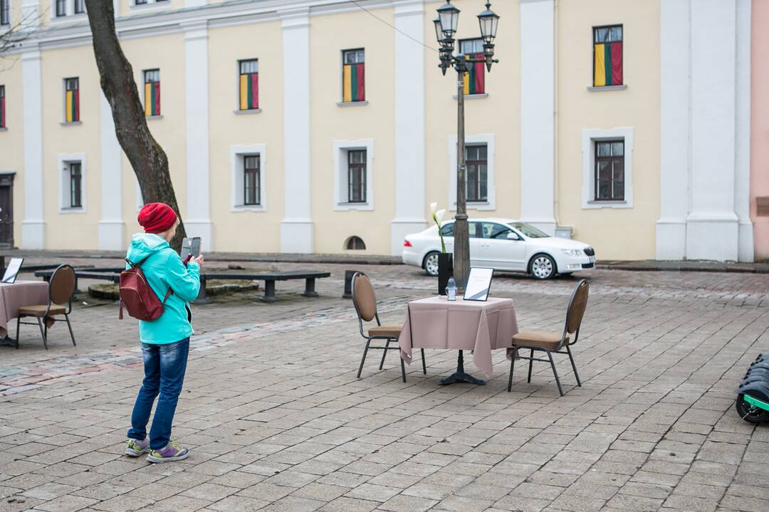 Protestas Kaune „Paskutinė verslo vakarienė“