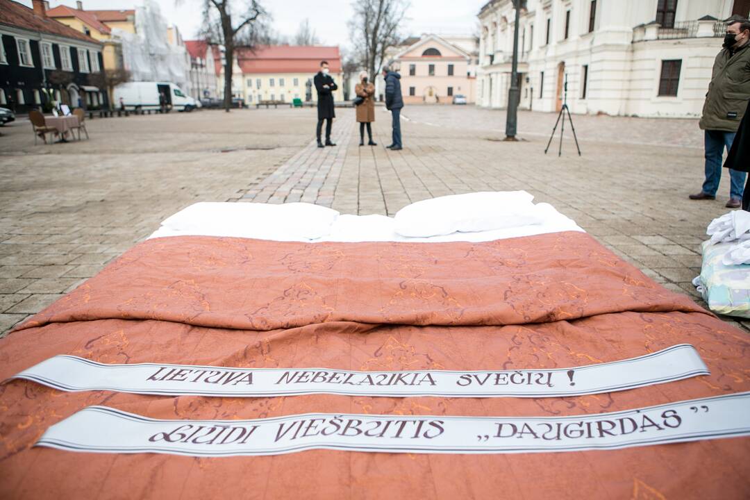 Protestas Kaune „Paskutinė verslo vakarienė“