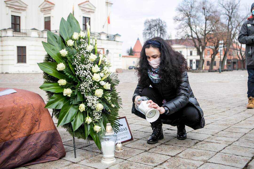 Protestas Kaune „Paskutinė verslo vakarienė“