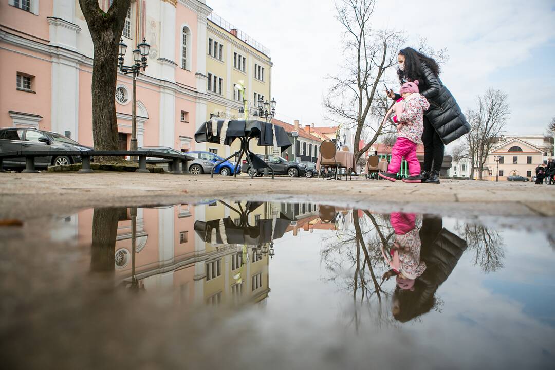 Protestas Kaune „Paskutinė verslo vakarienė“