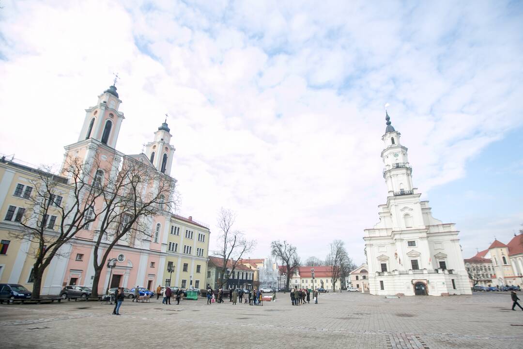 Protestas Kaune „Paskutinė verslo vakarienė“