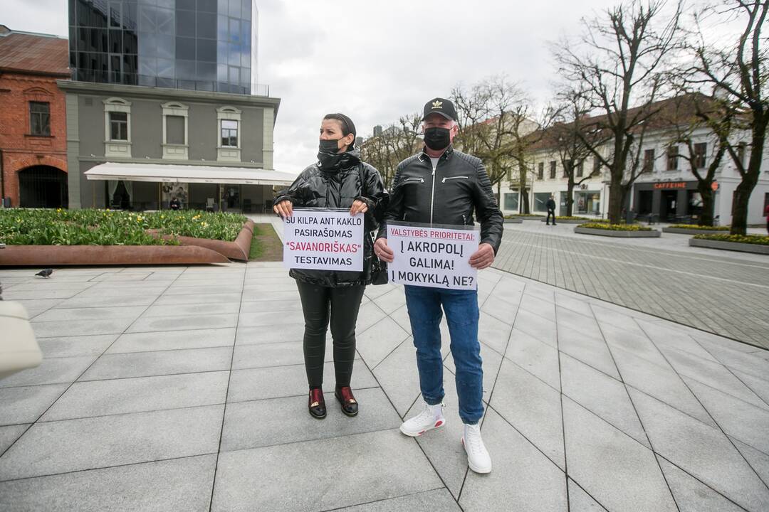 Kaune – antras tėvų protestas prieš vaikų testavimą