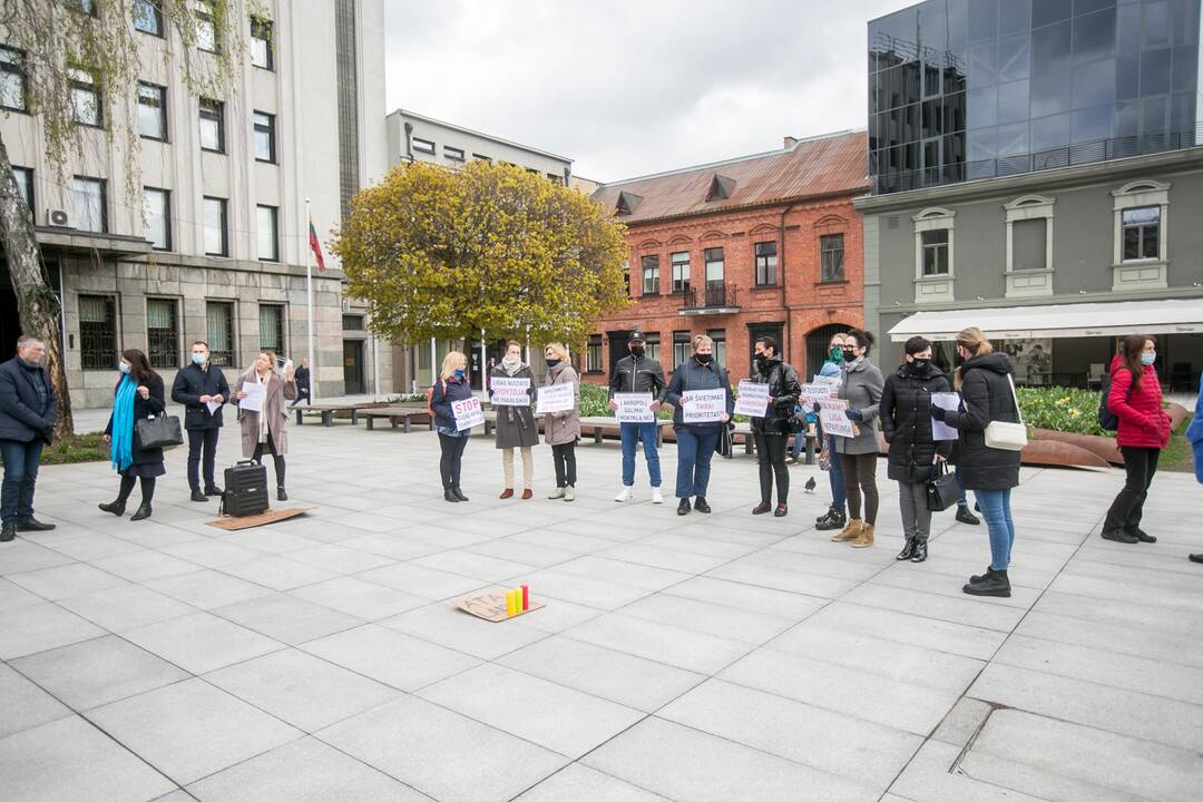 Kaune – antras tėvų protestas prieš vaikų testavimą