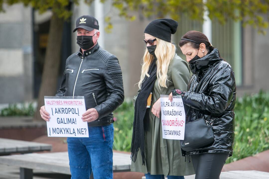 Kaune – antras tėvų protestas prieš vaikų testavimą