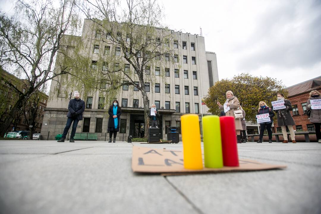 Kaune – antras tėvų protestas prieš vaikų testavimą