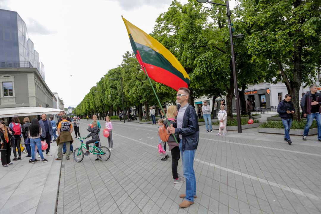 Akcijos „Noriu į mokyklą!“ prie Kauno miesto savivaldybės