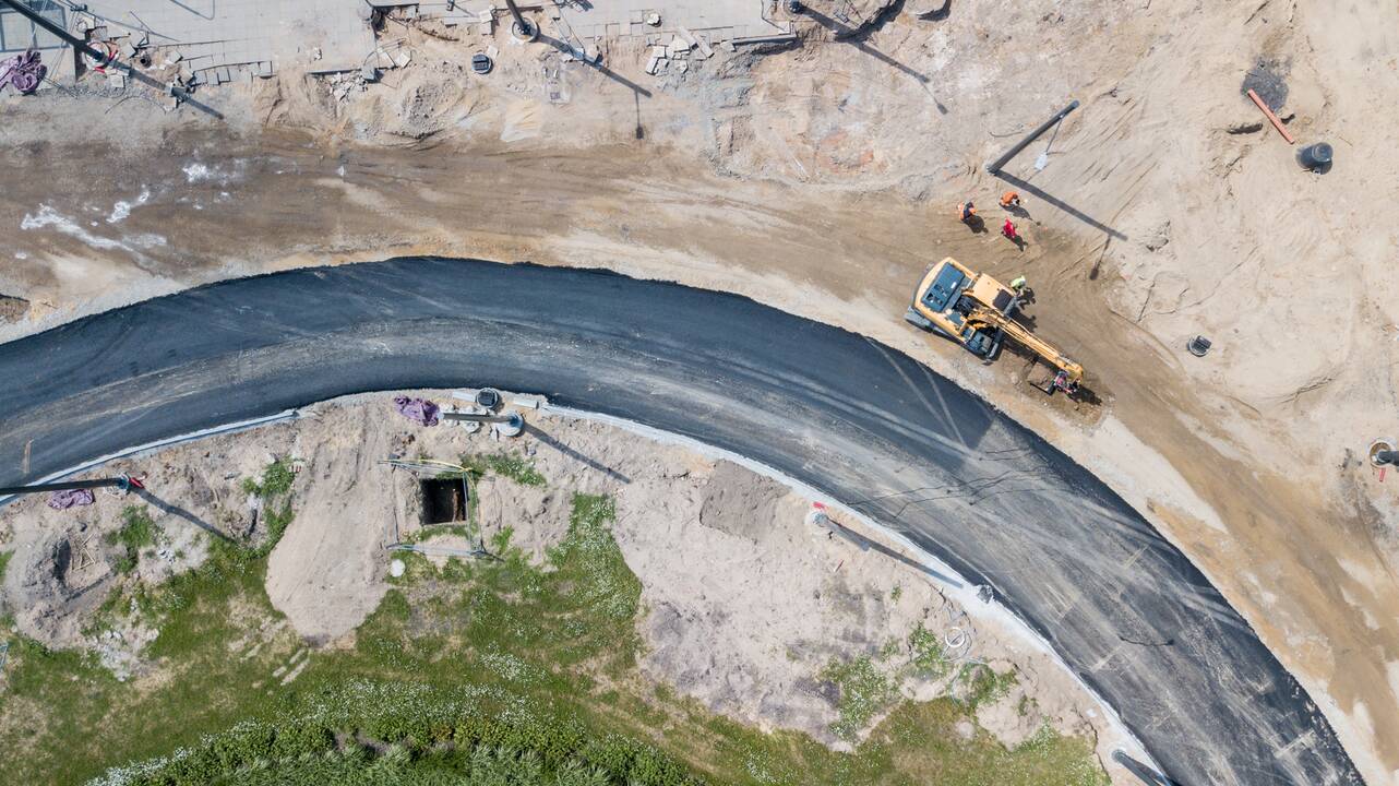 Pilies žiede remonto darbai vyksta pilnu tempu