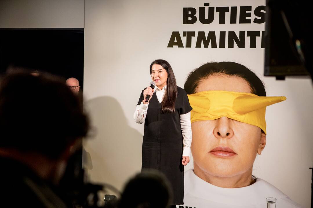 Marinos Abramović spaudos konferencija ir parodos pristatymas Kauno paveikslų galerijoje