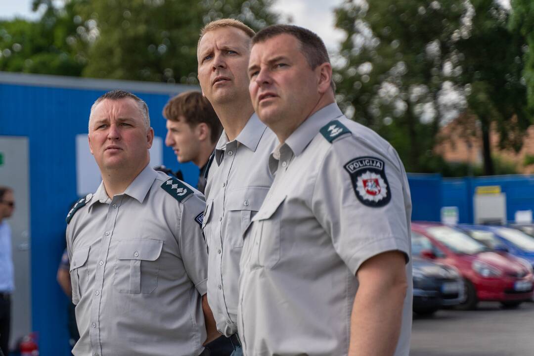 Naujojo policijos komisariato kapsulės įkasimas