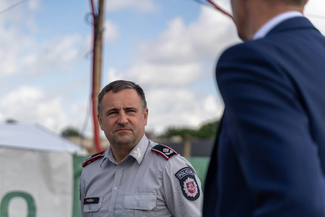 Naujojo policijos komisariato kapsulės įkasimas