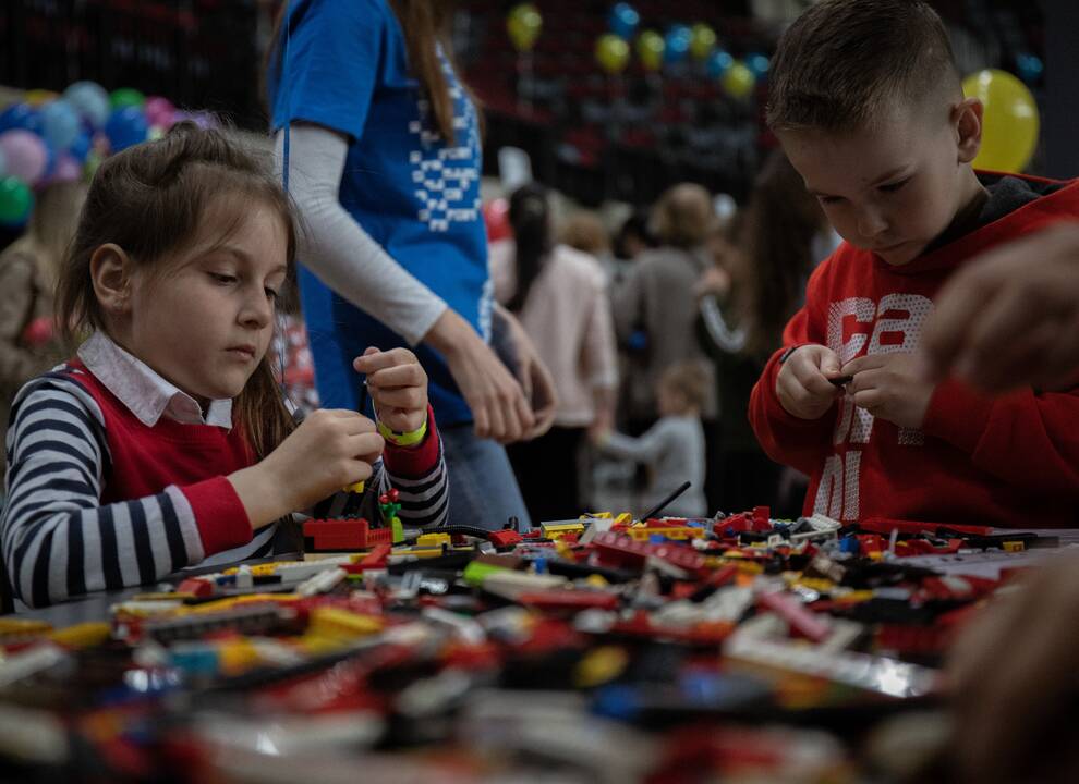 „Švyturio“ arenoje – dienos stovykla ukrainiečių vaikams