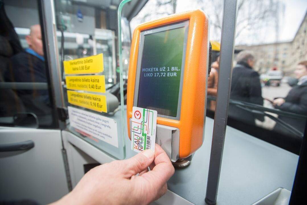 Kauno elektroninius bilietus platins penkios bendrovės
