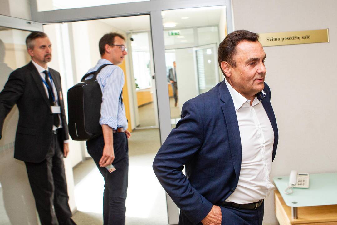 Seimo posėdis dėl P. Gražulio neliečiamybės