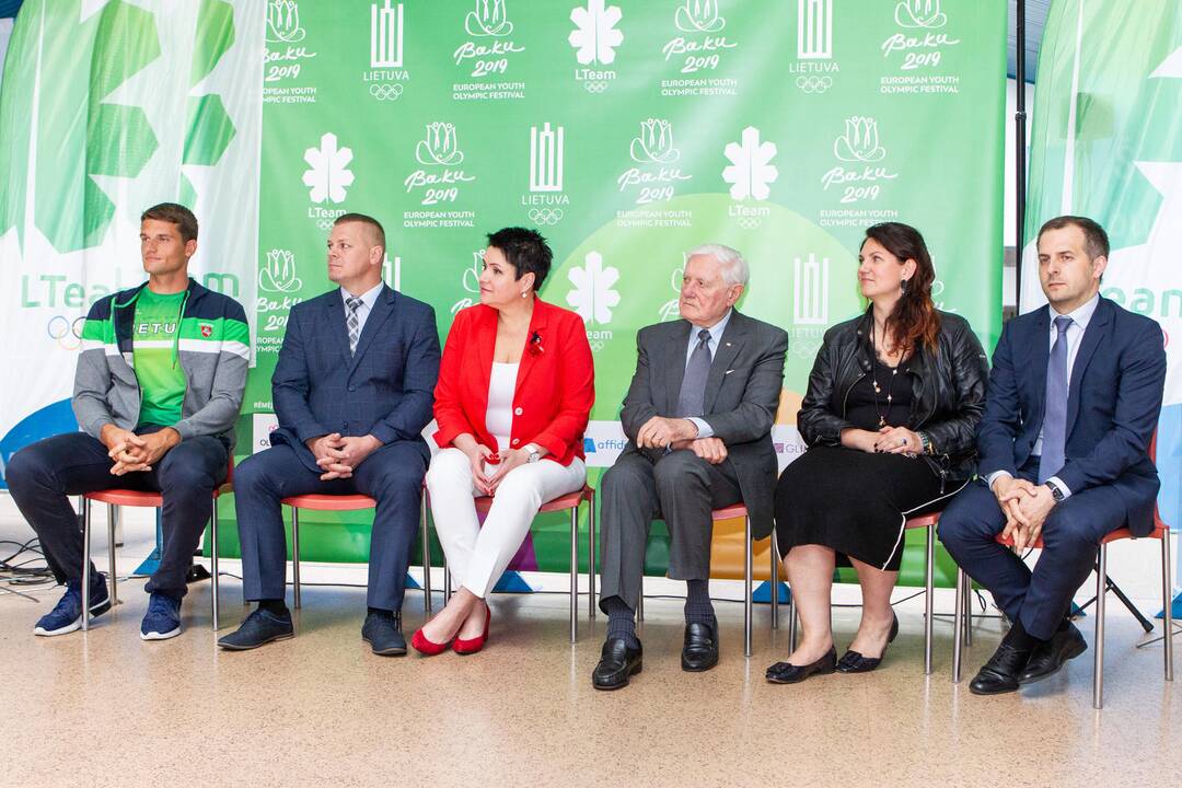 Lietuvos delegacijos išlydėtuvės į Europos jaunimo olimpinį festivalį
