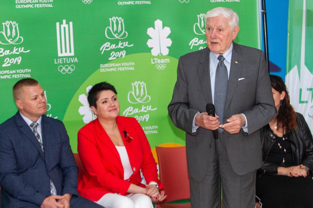 Lietuvos delegacijos išlydėtuvės į Europos jaunimo olimpinį festivalį