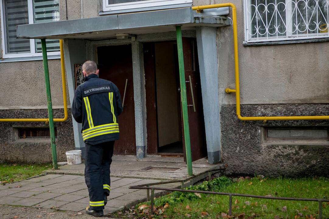 Sprogimas Kauno daugiabutyje