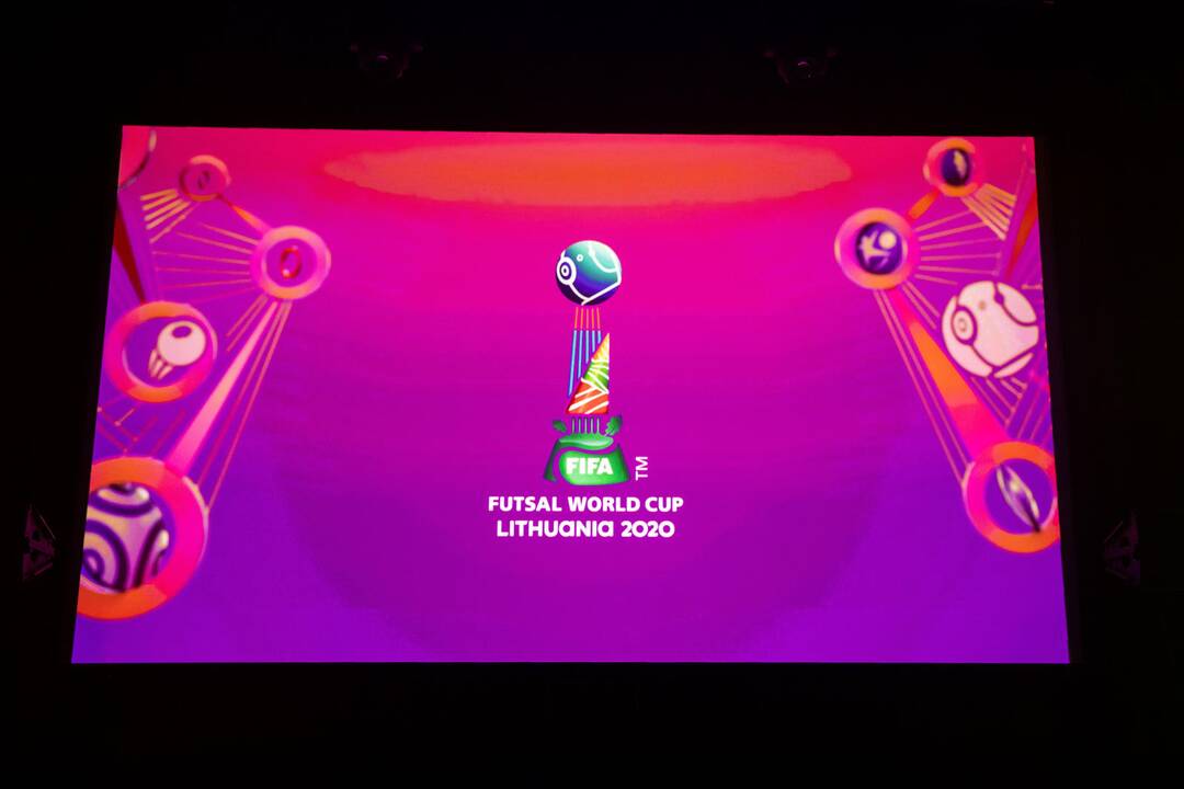 FIFA Pasaulio salės futbolo čempionato emblemos pristatymas