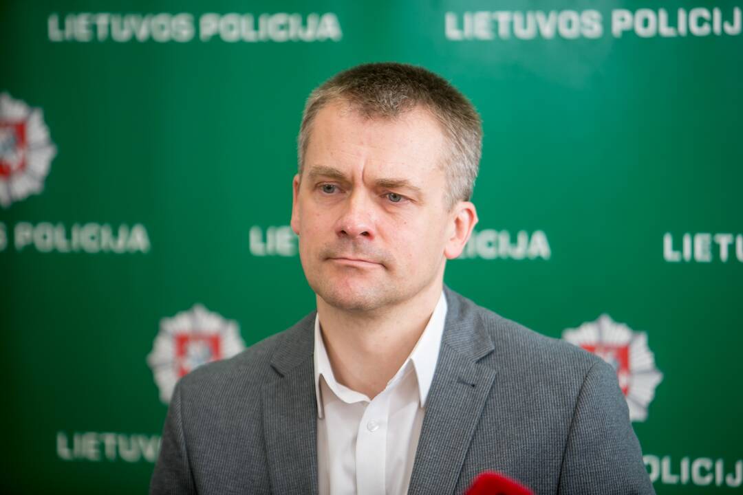 Kauno policijos spaudos konferencija dėl nuslėptų mokesčių