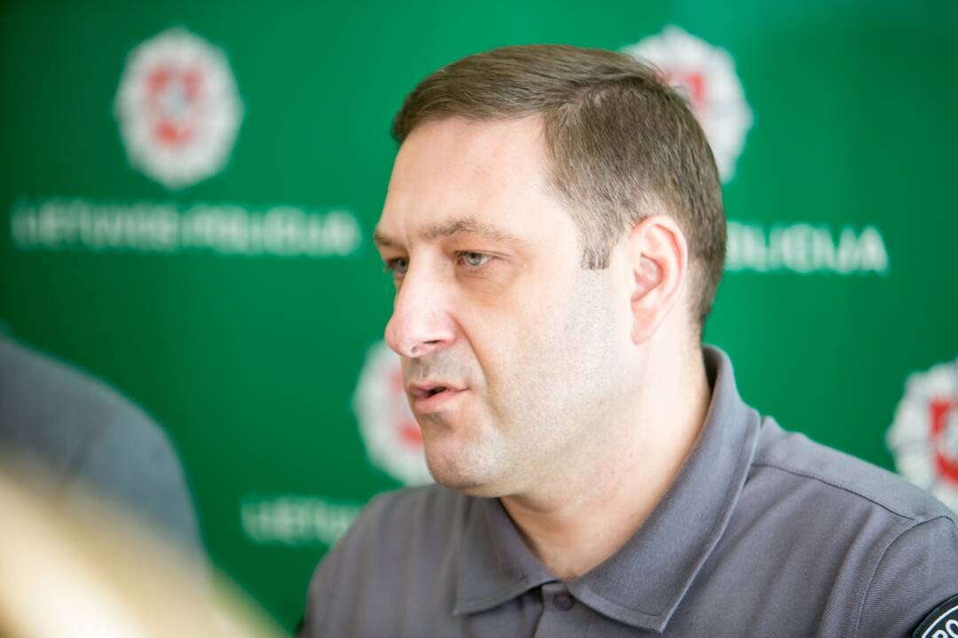 Kauno policijos spaudos konferencija dėl nuslėptų mokesčių
