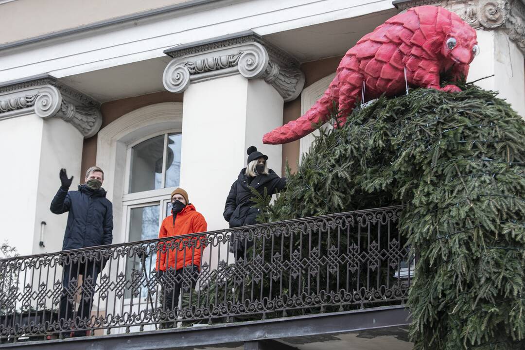 Projekto „Įžiebk Kalėdas balkone“ pradžios renginys