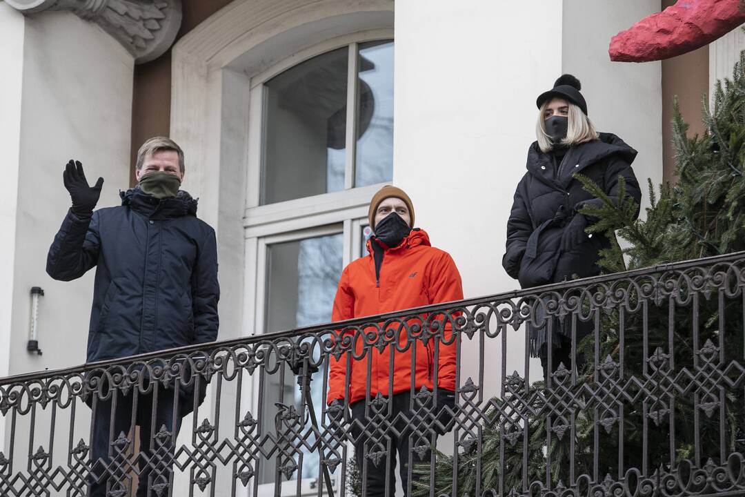 Projekto „Įžiebk Kalėdas balkone“ pradžios renginys