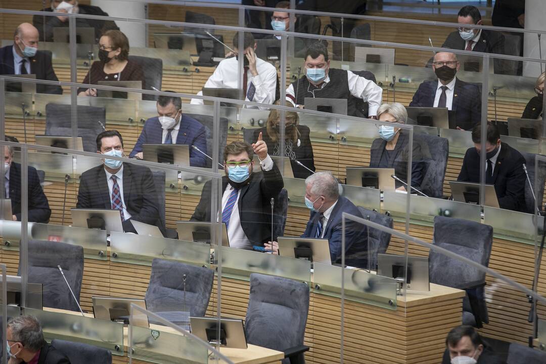 Seimo posėdis dėl 2021 metų biudžeto