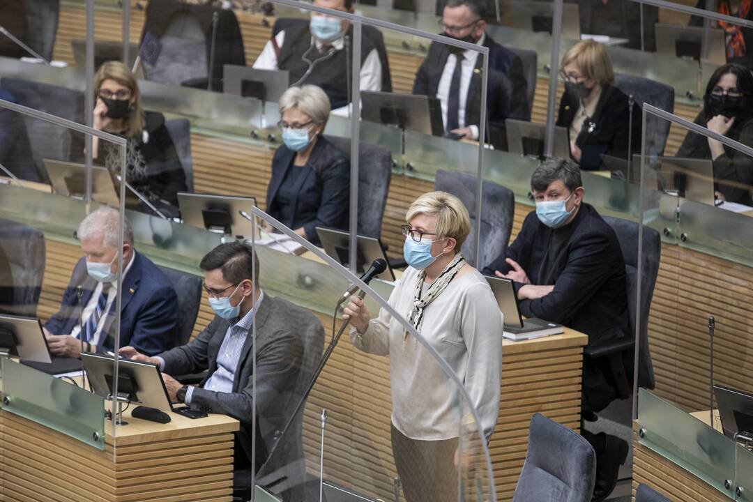 Seimo posėdis dėl 2021 metų biudžeto