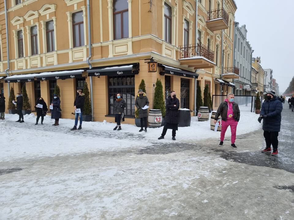 Kauno barai ir kavinės prisijungė prie protesto akcijos