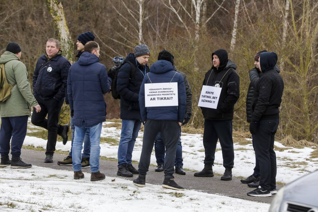 „Achemos“ darbuotojų streikas