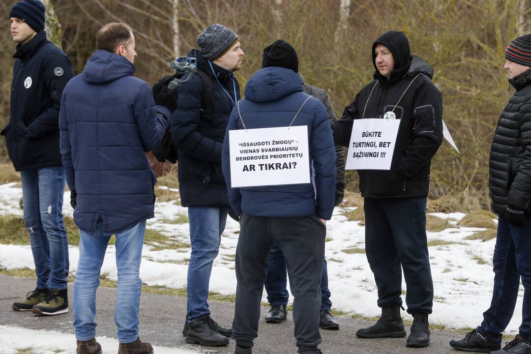 „Achemos“ darbuotojų streikas