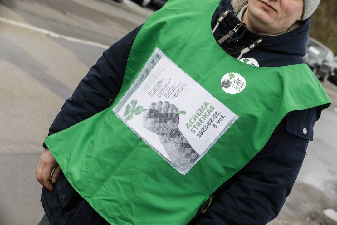 „Achemos“ darbuotojų streikas