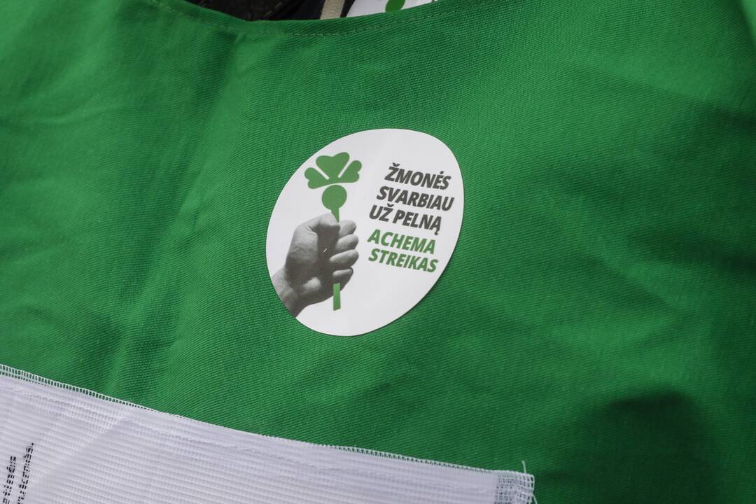 „Achemos“ darbuotojų streikas