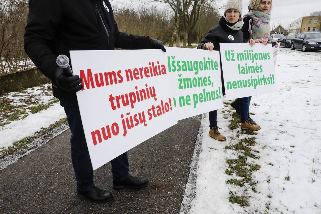 „Achemos“ darbuotojų streikas