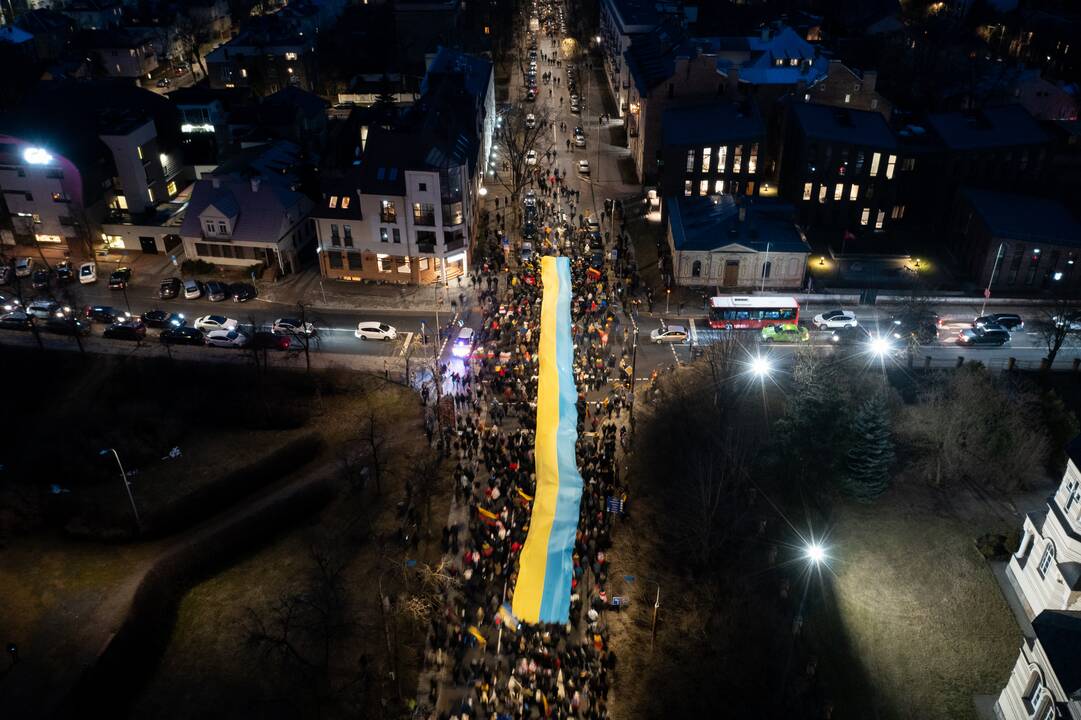 Vienybės ir solidarumo akcija „Laisvė šviečia“ Vilniuje