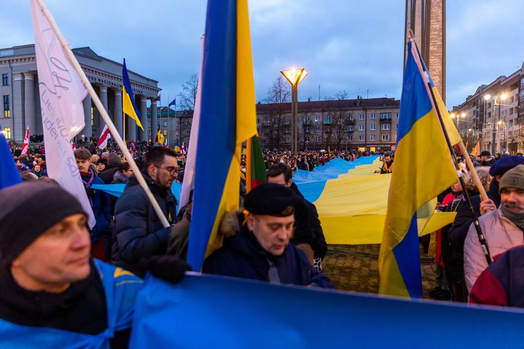 Vienybės ir solidarumo akcija „Laisvė šviečia“ Vilniuje