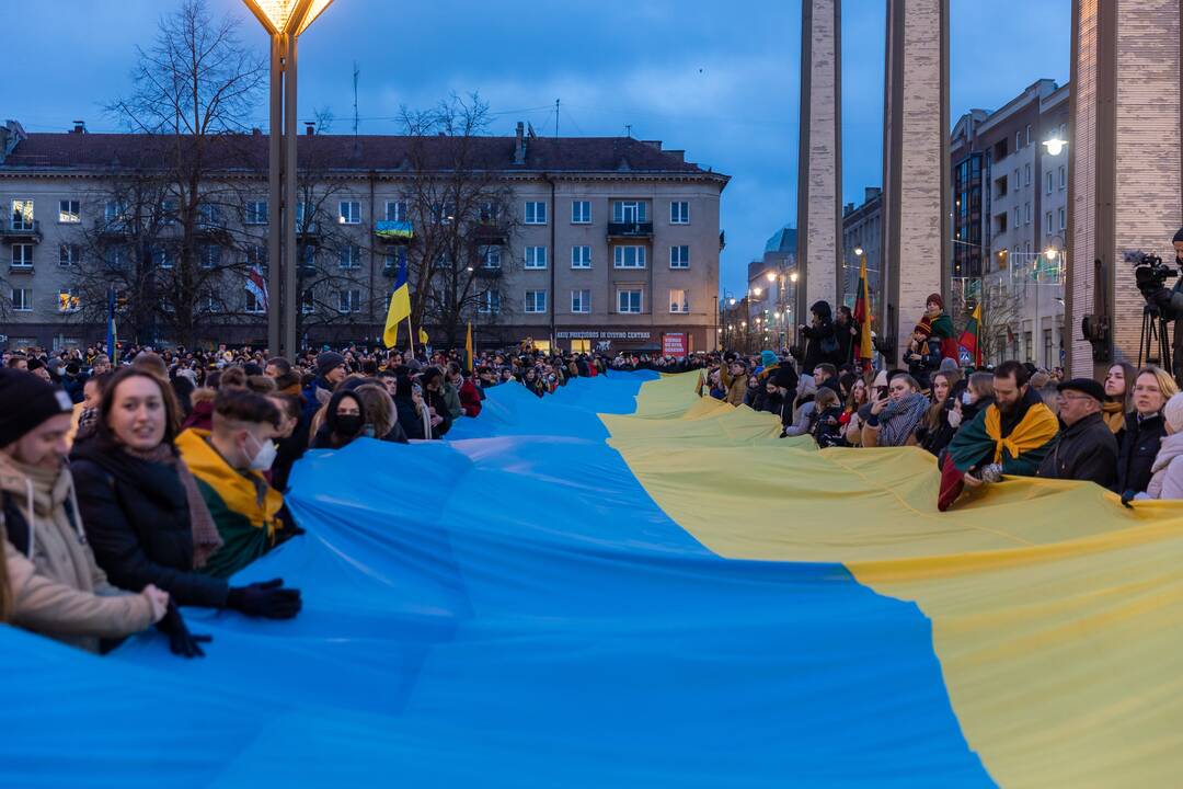 Vienybės ir solidarumo akcija „Laisvė šviečia“ Vilniuje