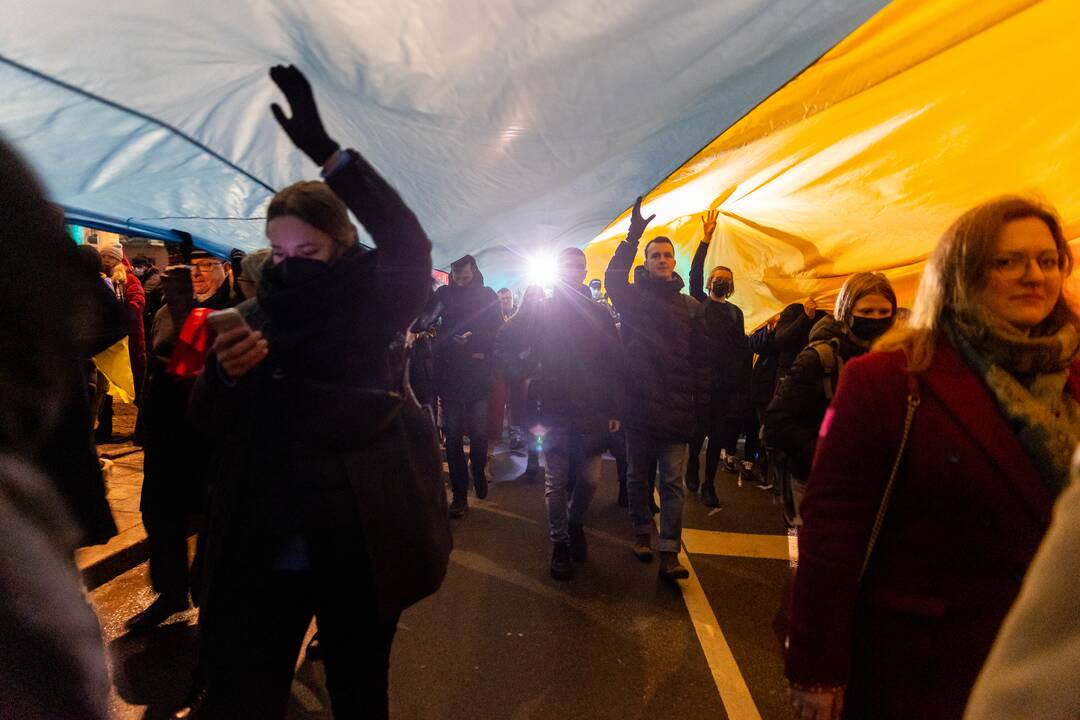 Vienybės ir solidarumo akcija „Laisvė šviečia“ Vilniuje