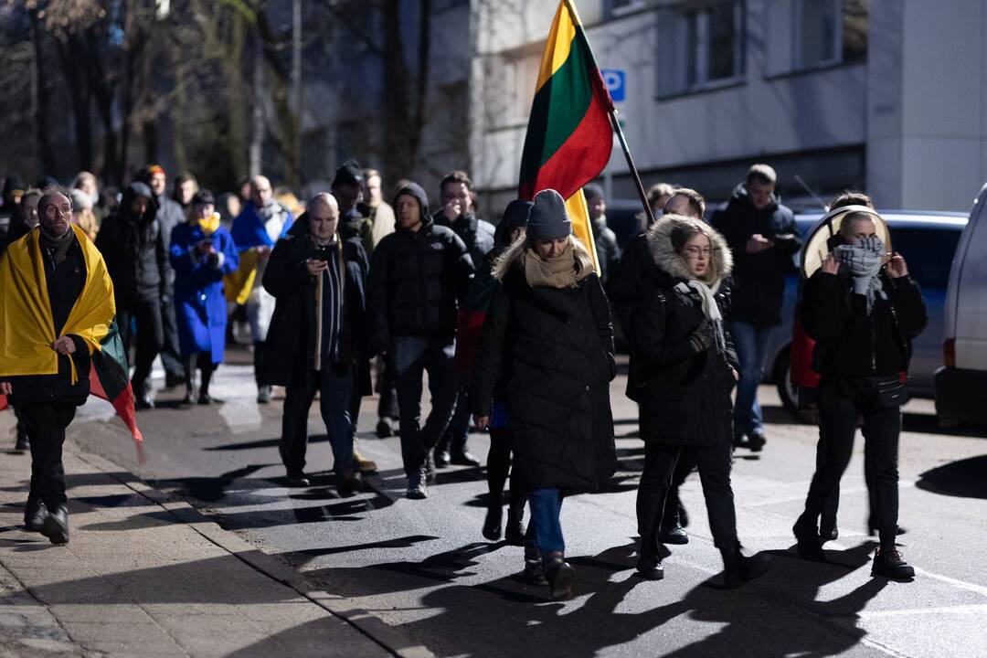 Vienybės ir solidarumo akcija „Laisvė šviečia“ Vilniuje