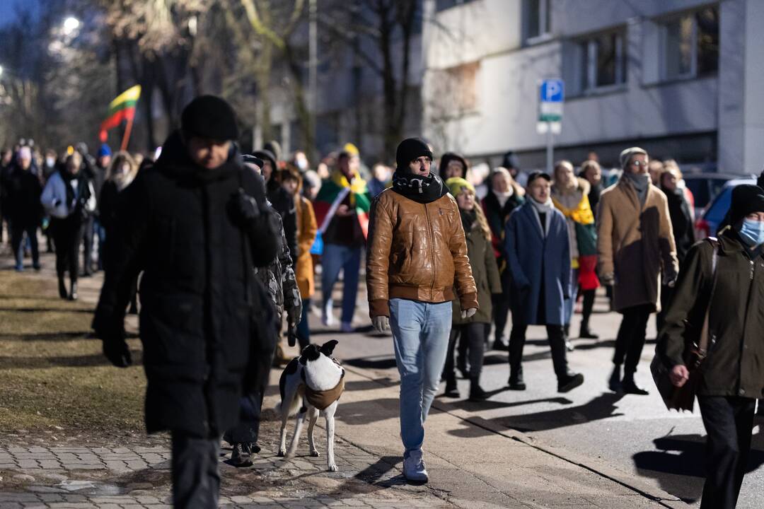 Vienybės ir solidarumo akcija „Laisvė šviečia“ Vilniuje