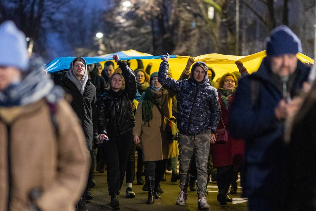 Vienybės ir solidarumo akcija „Laisvė šviečia“ Vilniuje
